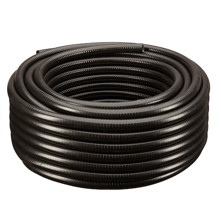 1-1/4x100Ft Black Flexible PVC Pipe